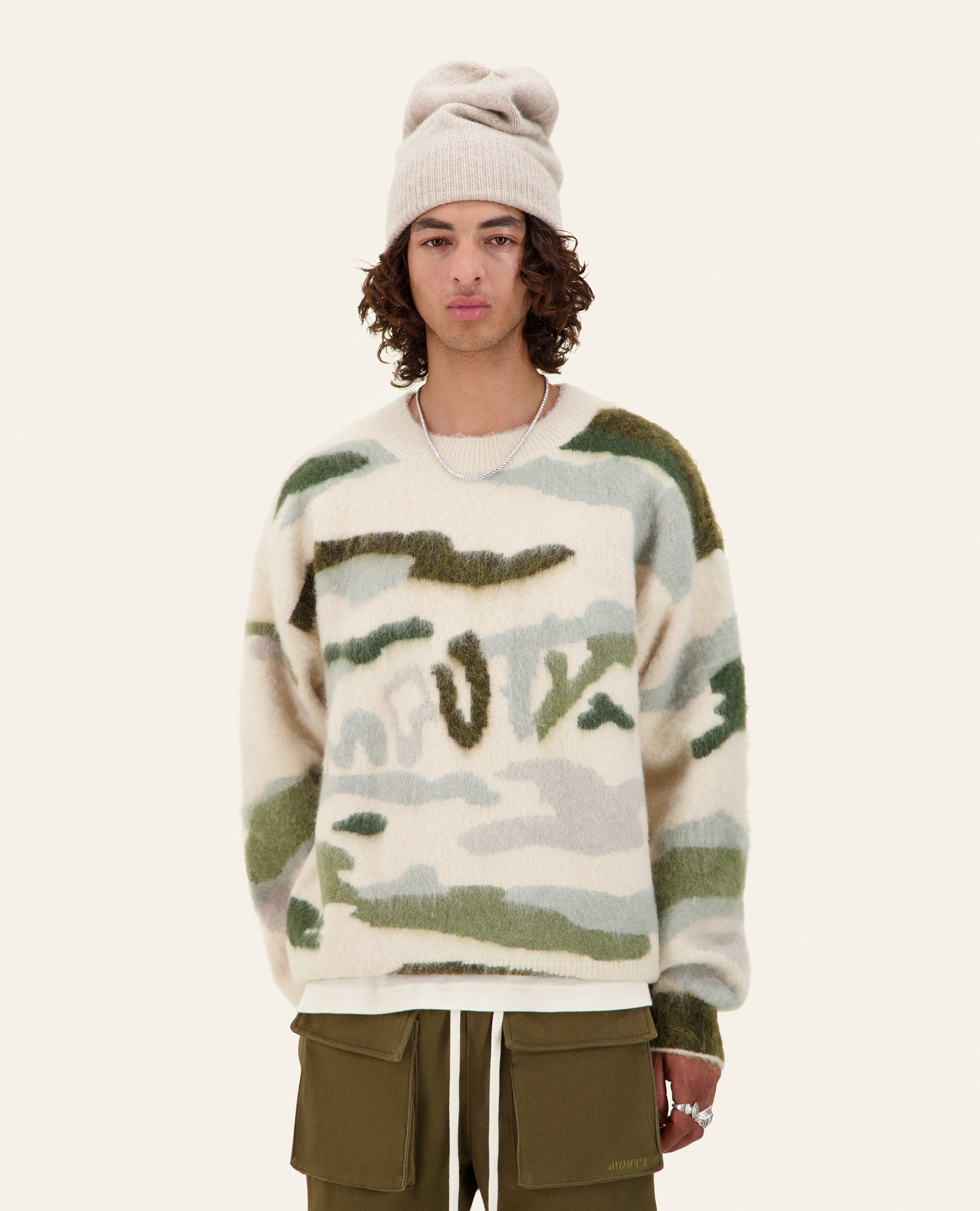 CAMO KNIT SWEATER – MOUTY