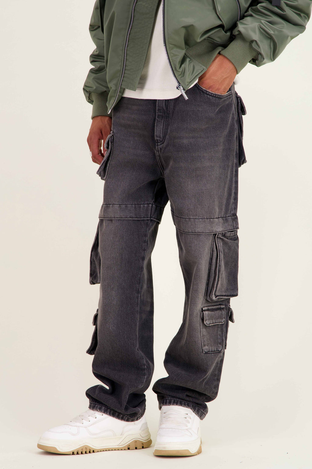 LES SIX / PUBLIC DOCKING PANTS - GRAY（Otte】韓国ファッション 