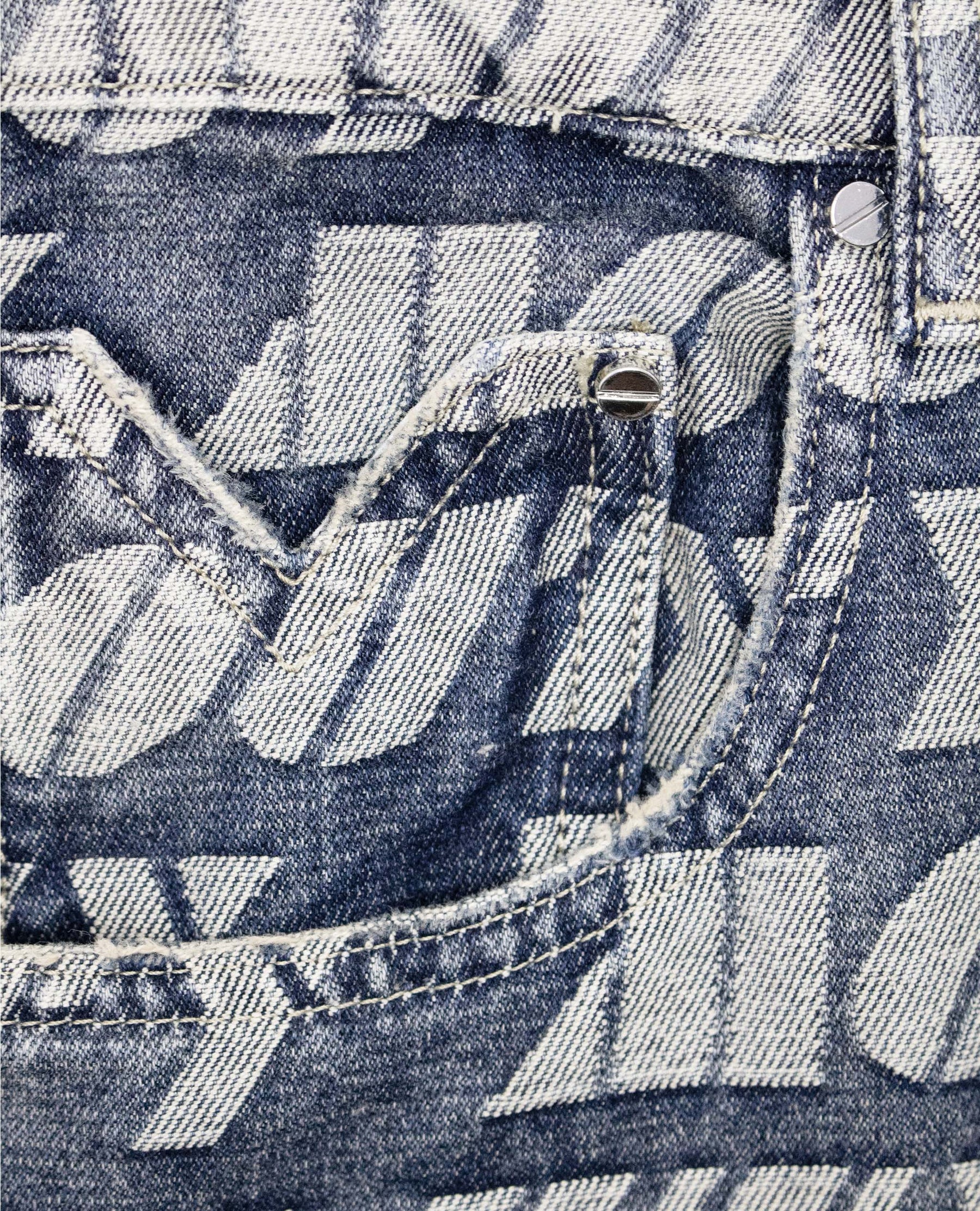 PANTALON BAGGY LOGO DENIM