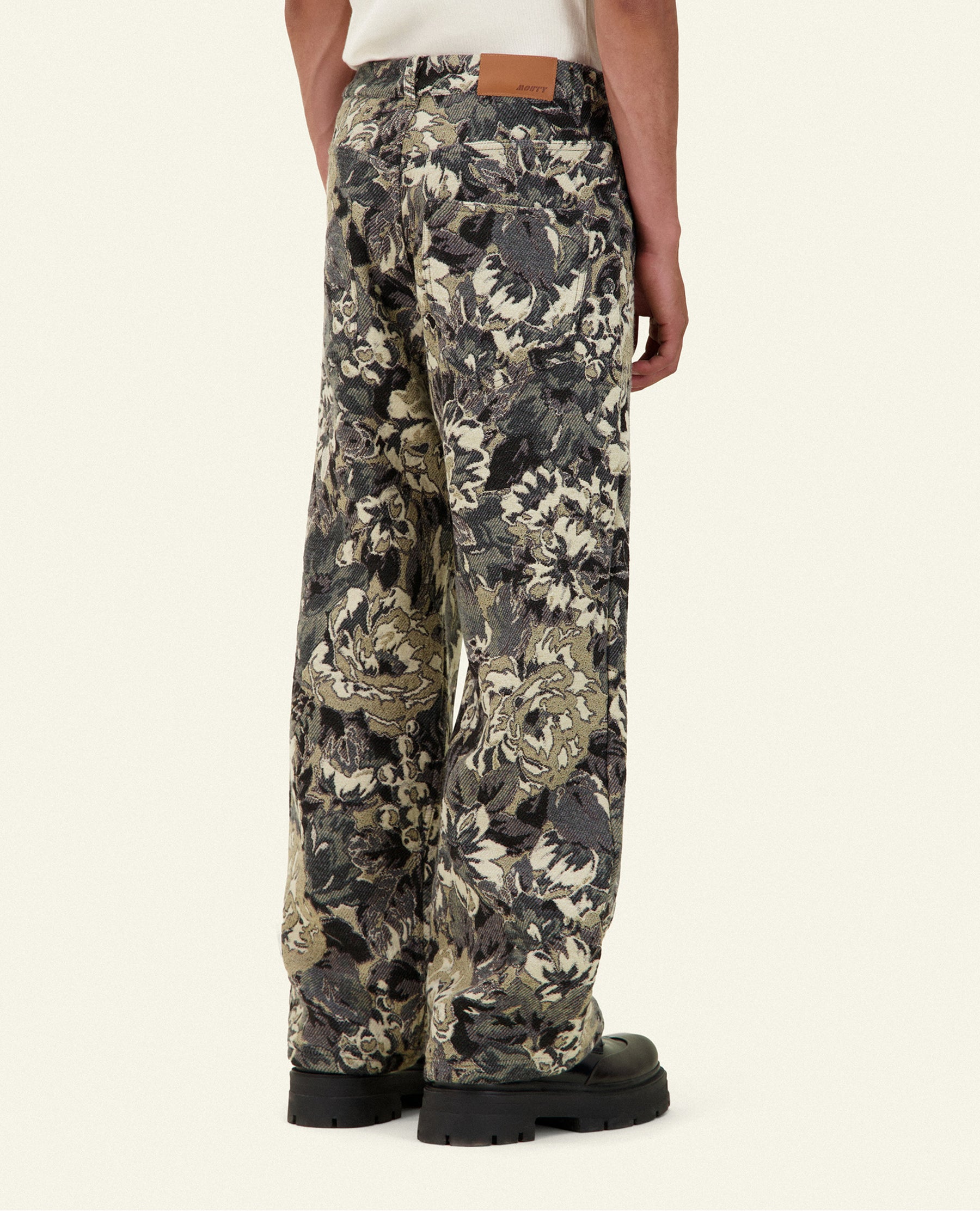 PANTALON BAGGY JAQUARD FLOWERCAMO