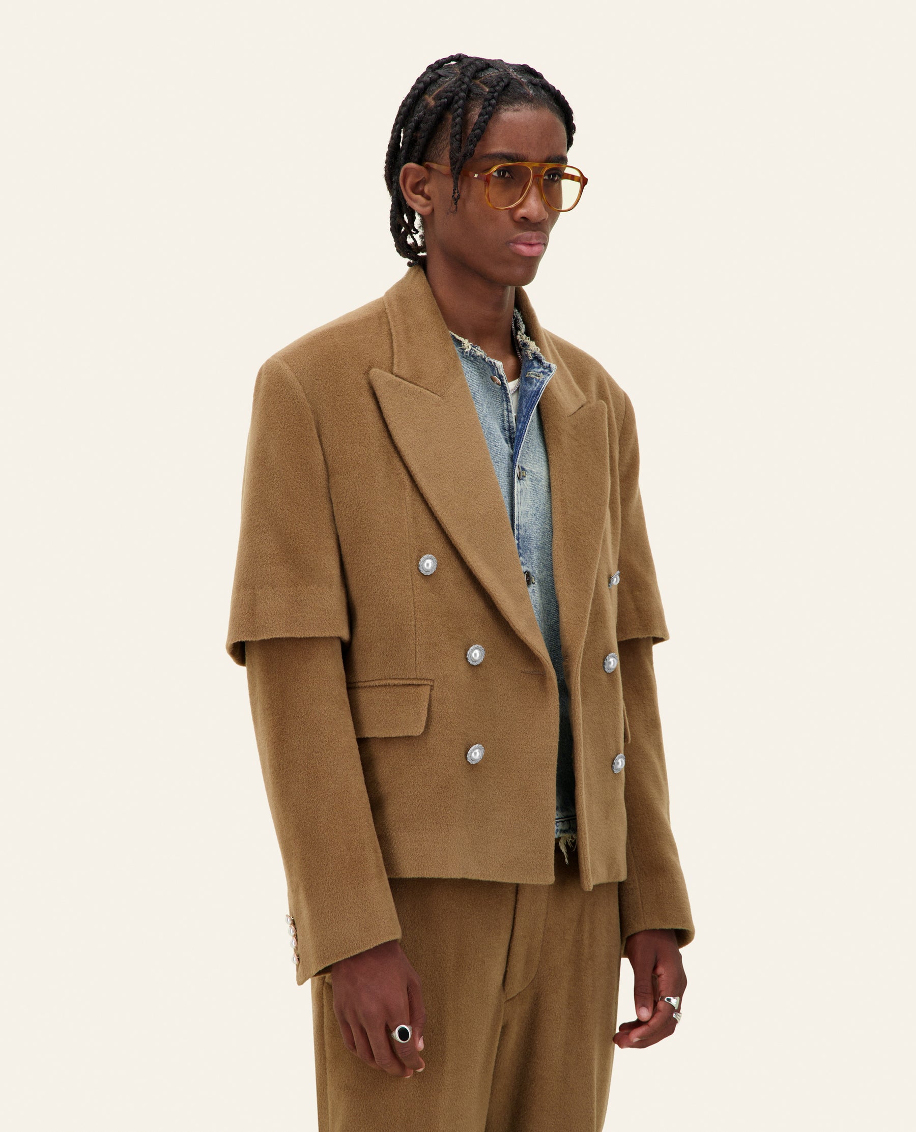 DOUBLE BLAZER CAMEL