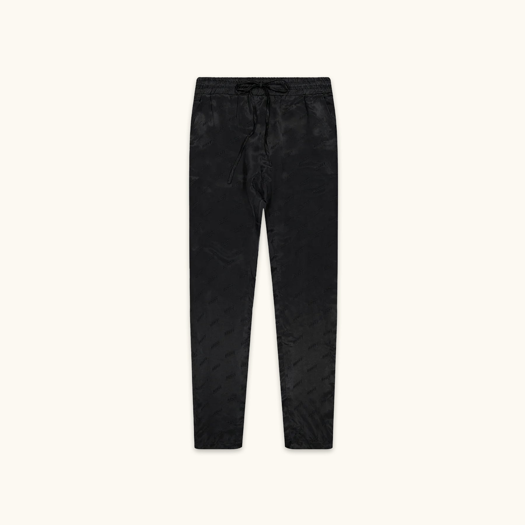 JAGUAR TROUSERS LOGO INTARSIA BLACK