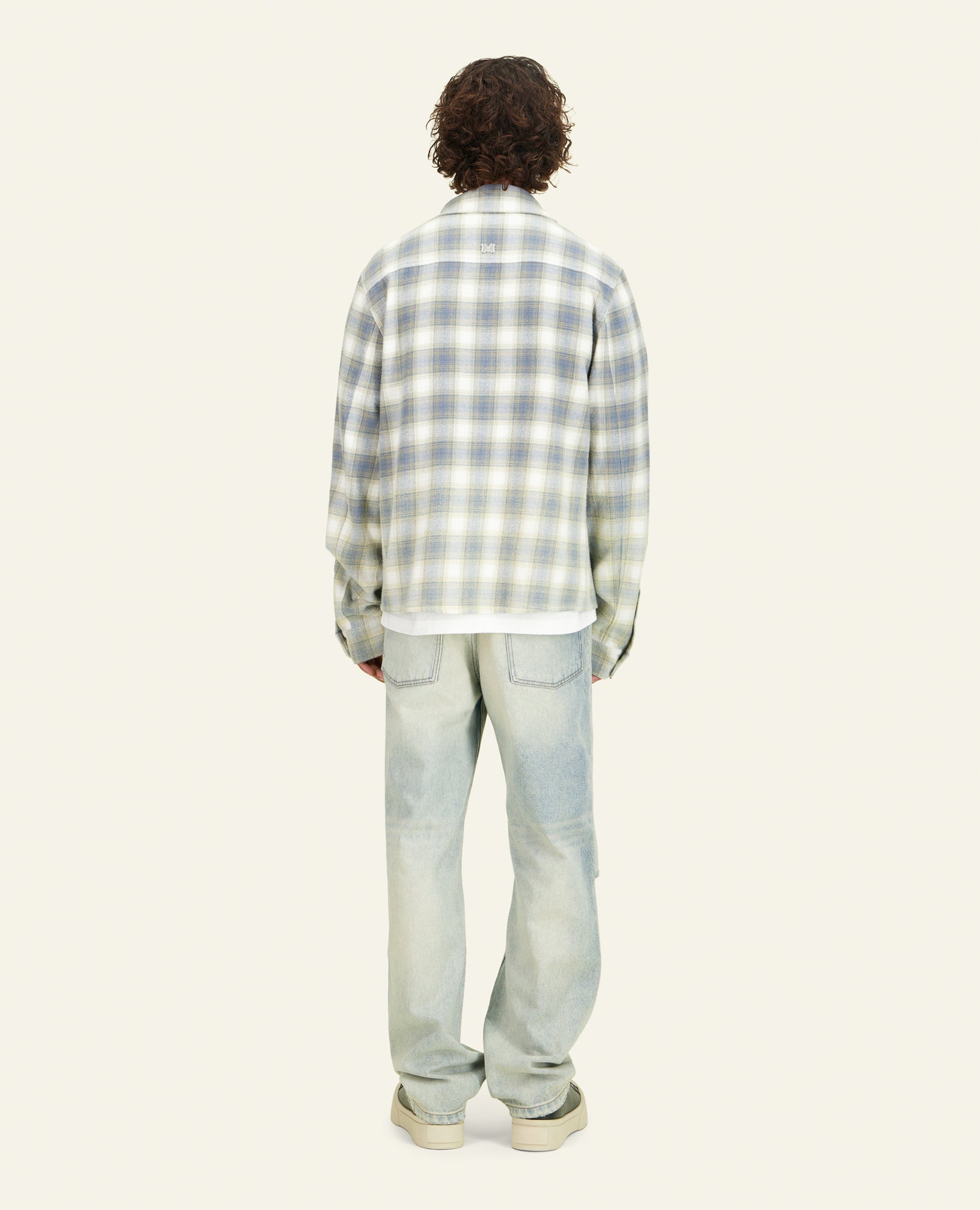 CHEMISE À CARREAUX WEST BLEU