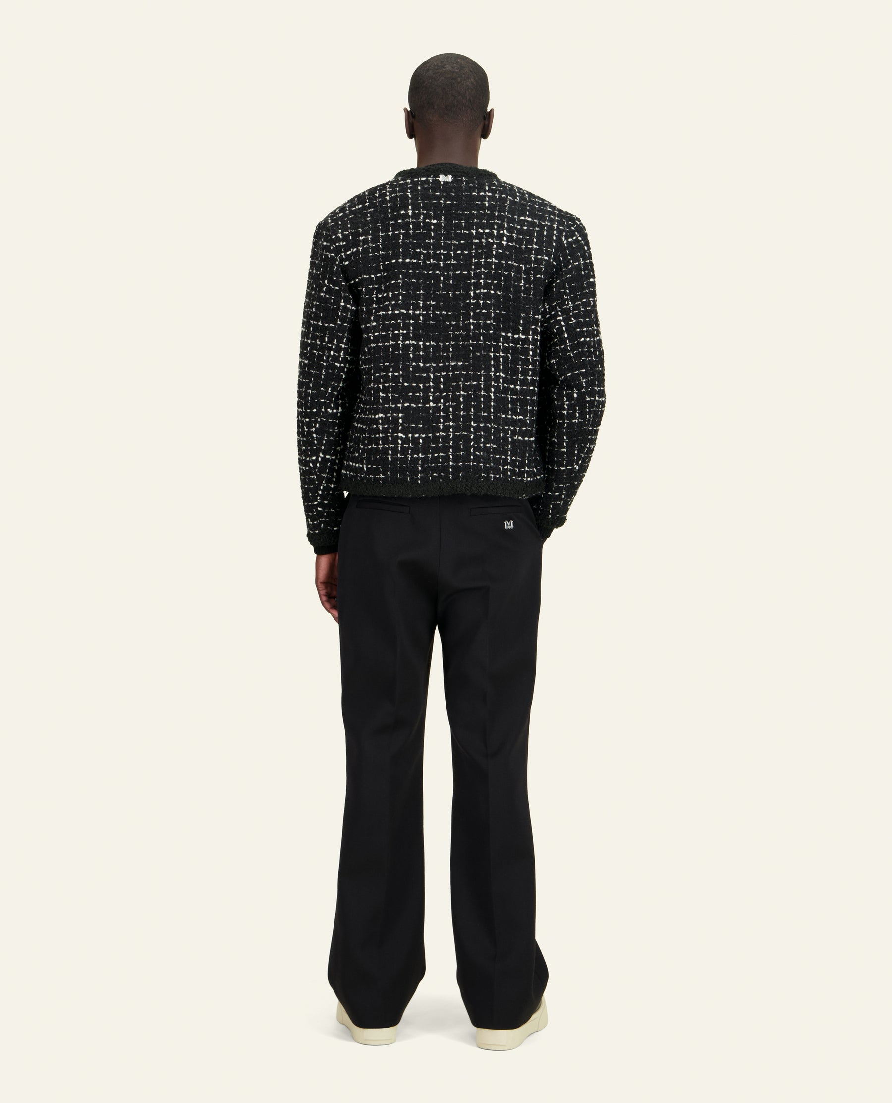 VESTE PALOMA TWEED NOIR ET BLANC