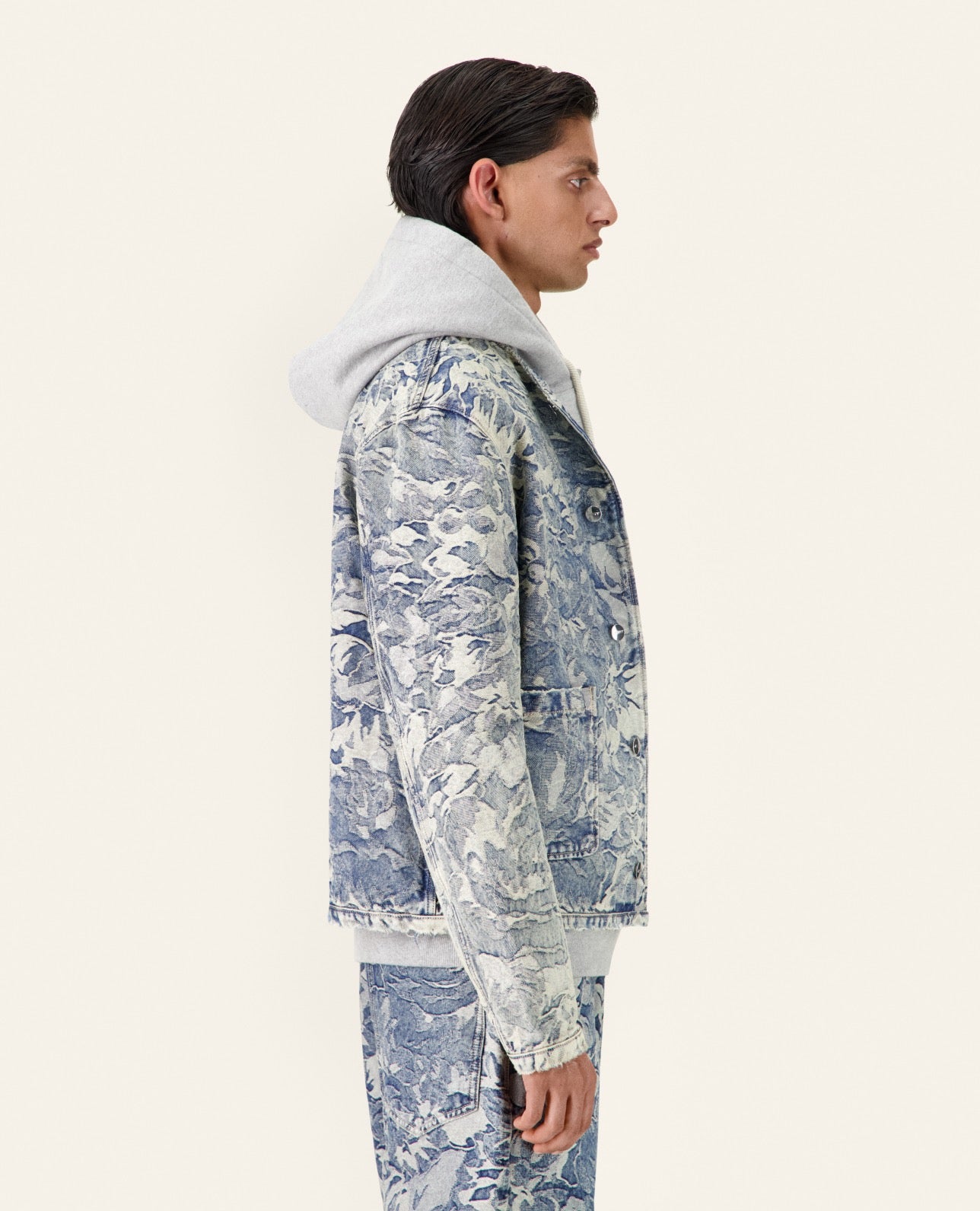 VESTE EN DENIM FLOWERCAMO