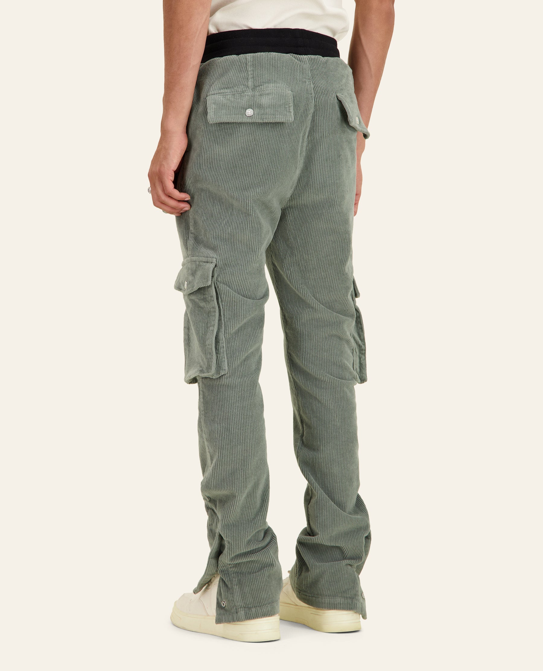 PANTALON CARGO FP VELOURS - KHAKI