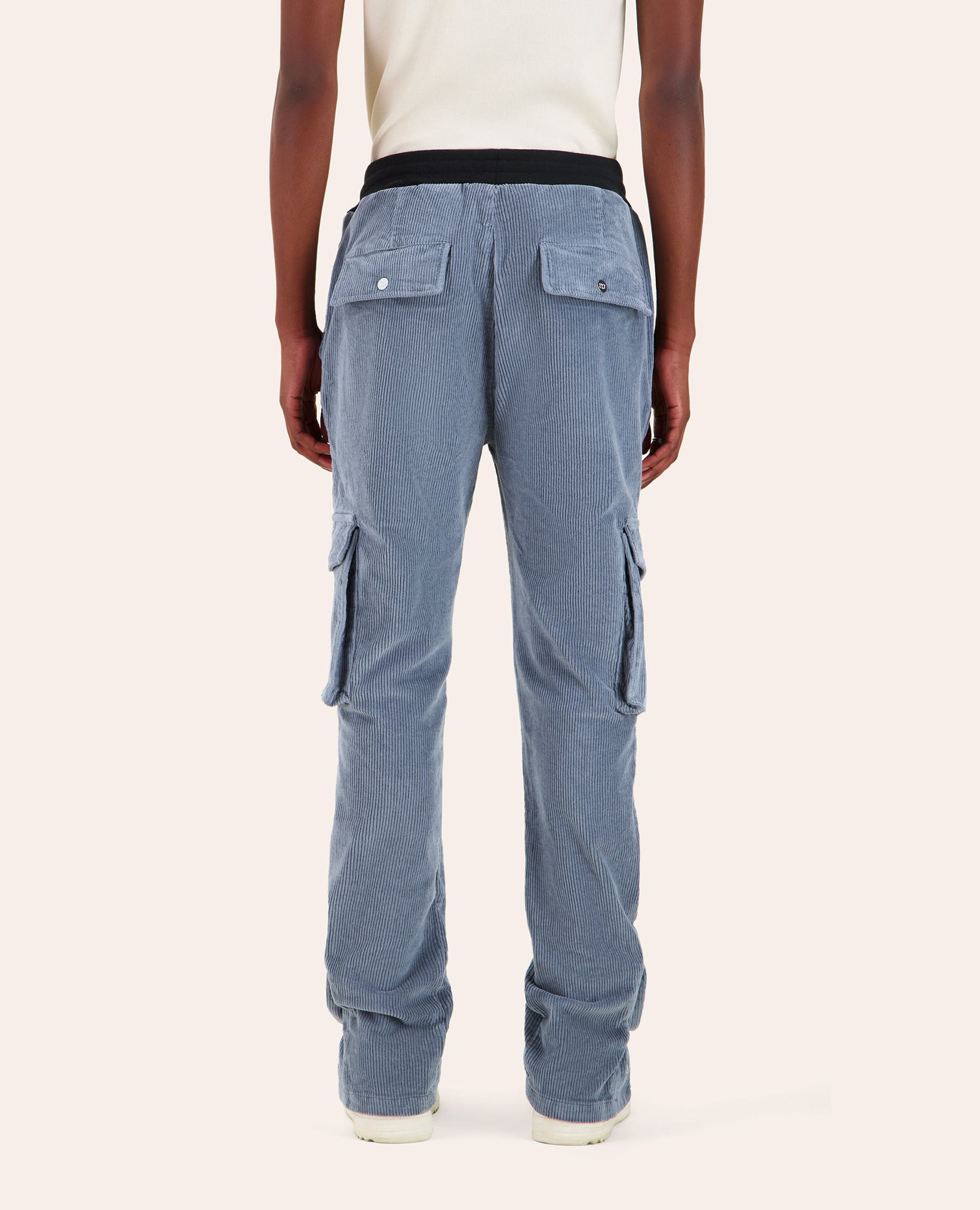 PANTALON CARGO FP VELOURS - BLEU