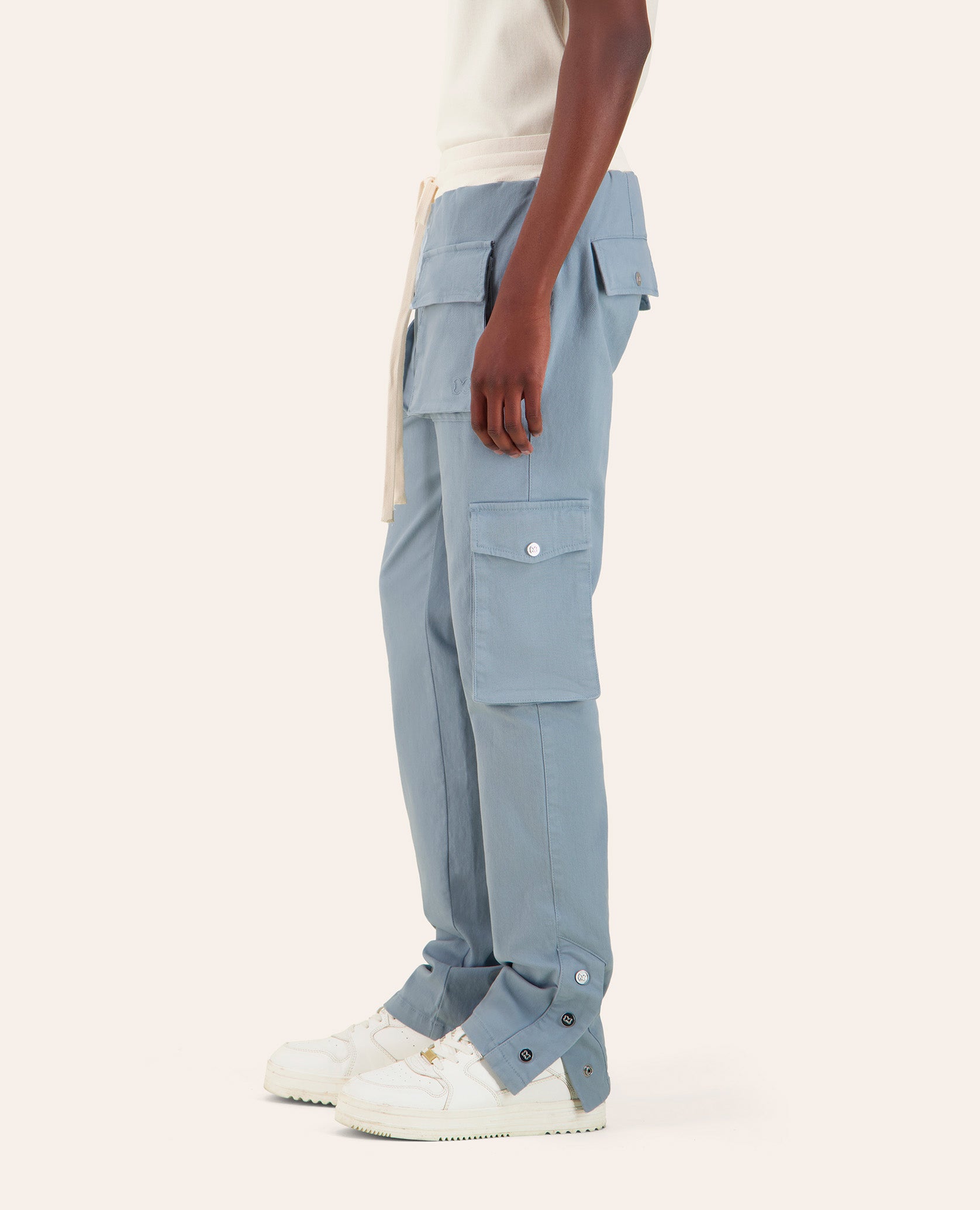 PANTALON CARGO FP - BLEU CLAIR