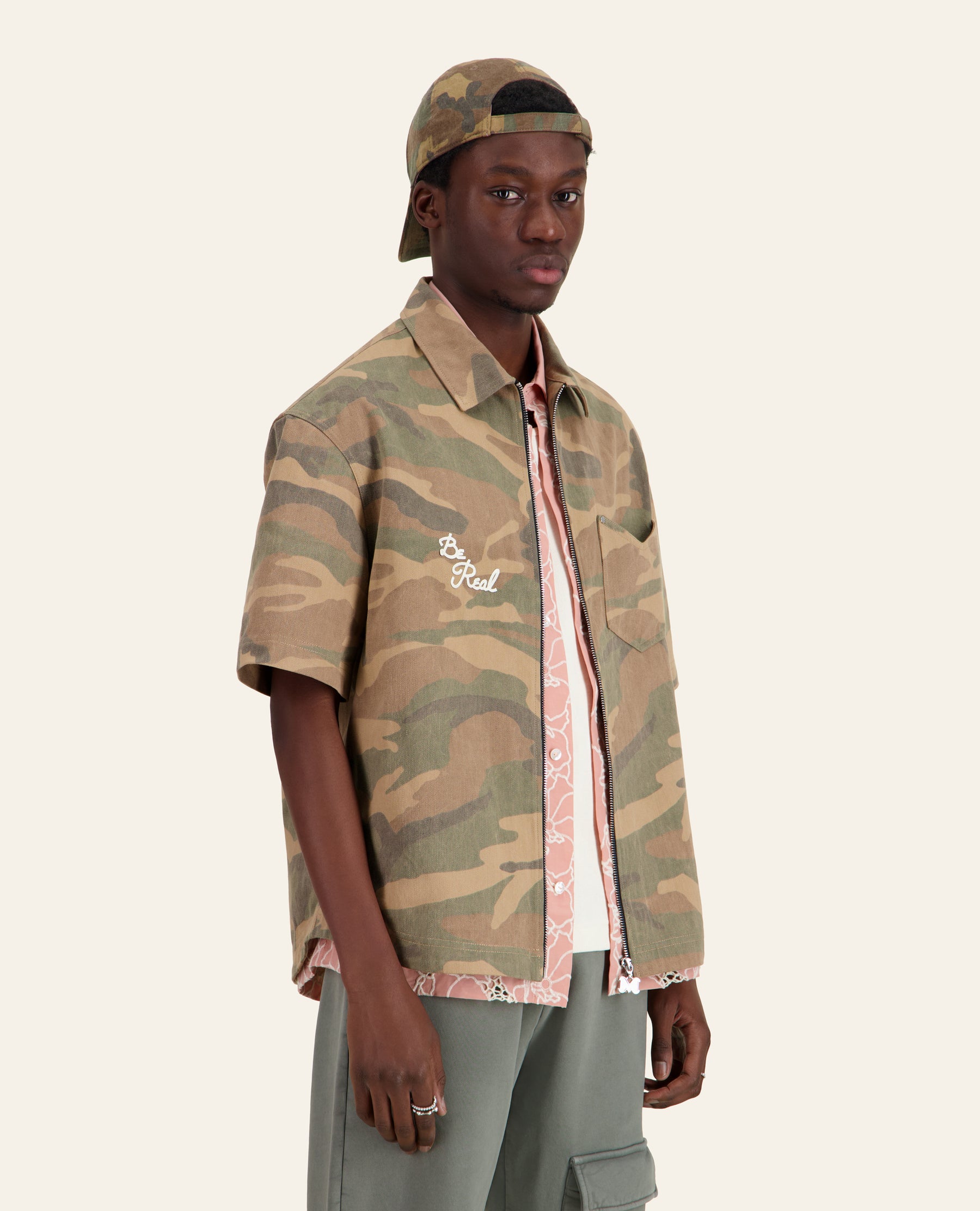 CHEMISE ZIPPER CAMO