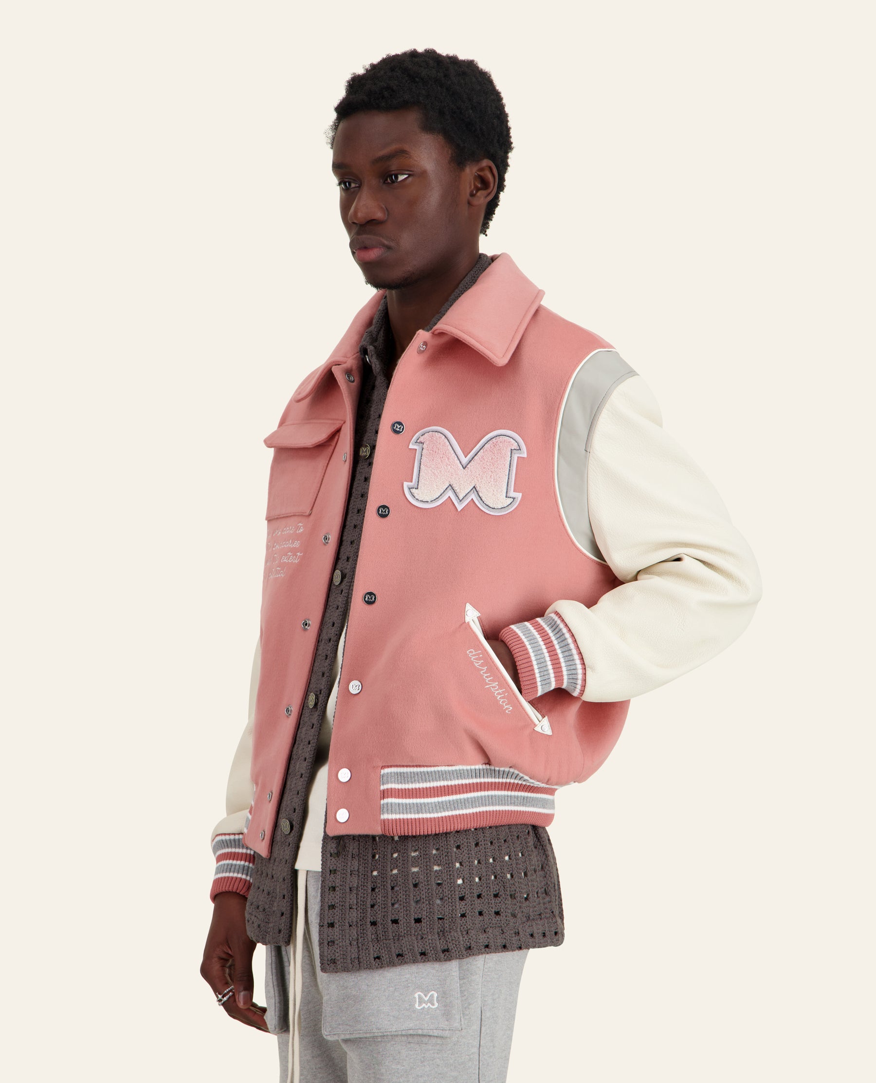 BLOUSON VARSITY BUBBLEGUM