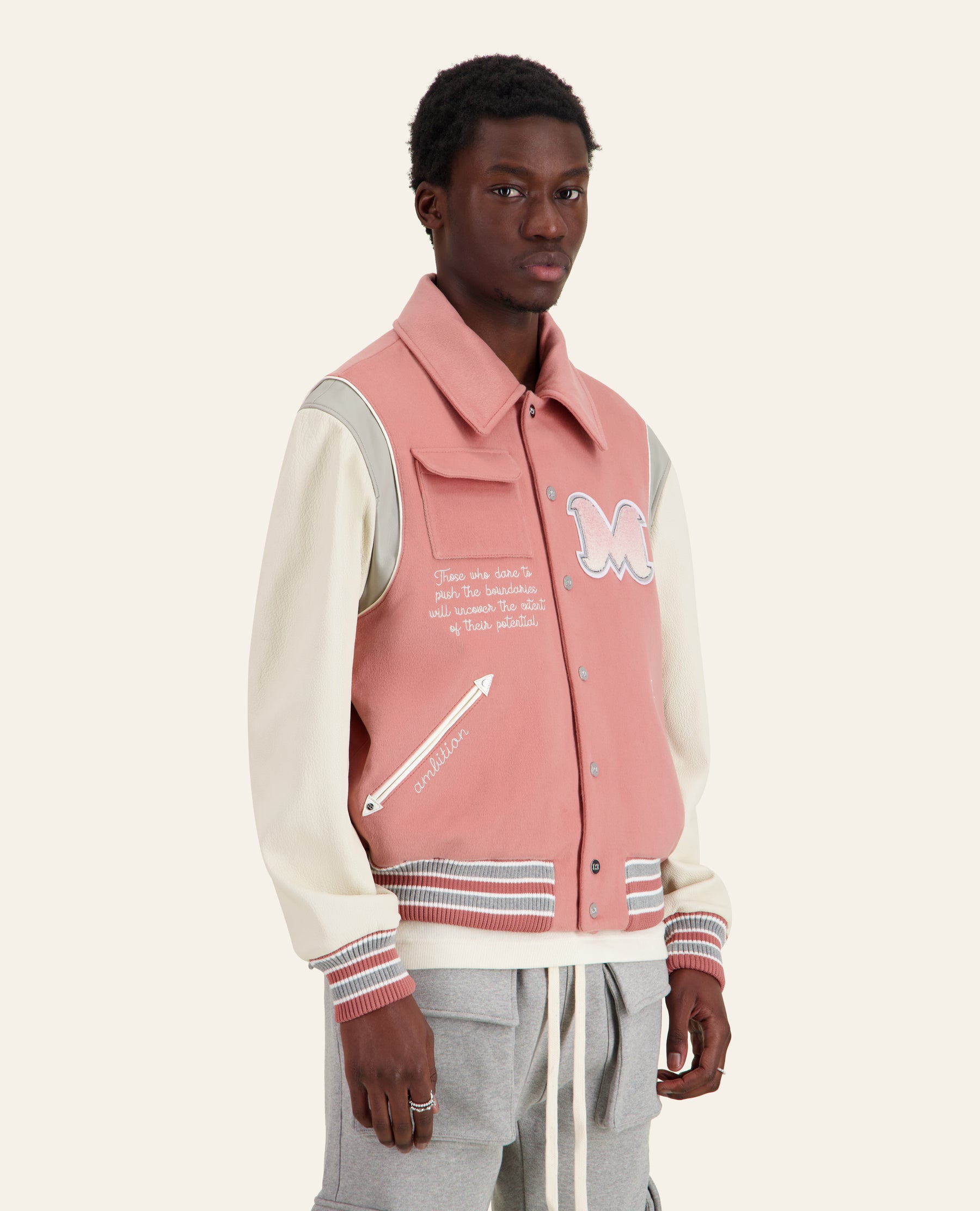 BLOUSON VARSITY BUBBLEGUM