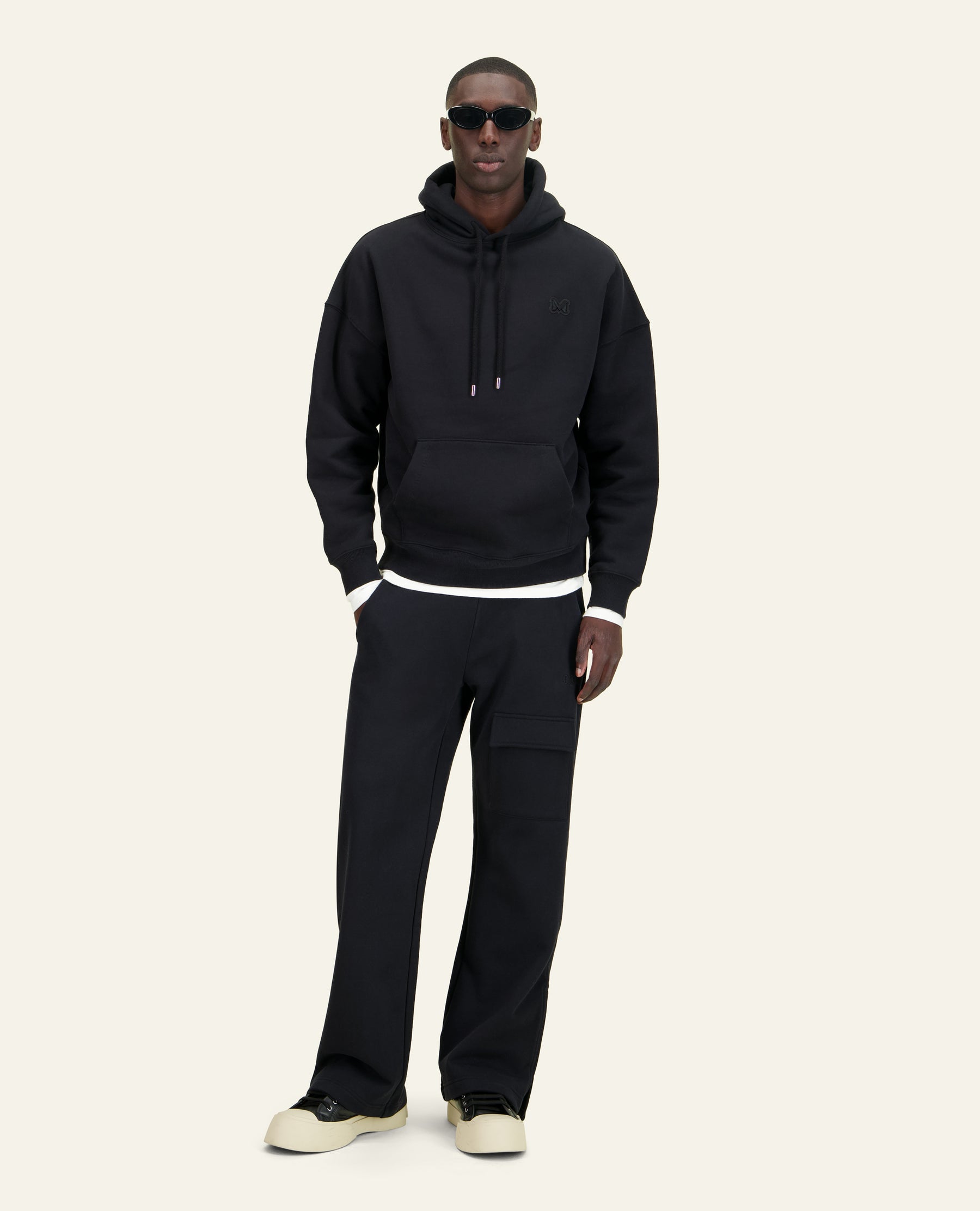SWEAT À CAPUCHE LEO NOIR