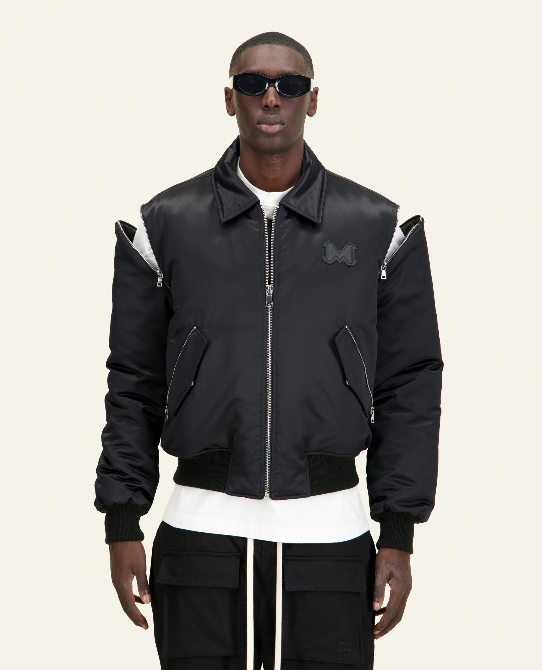 BOMBER ZIPPÉ NOIR