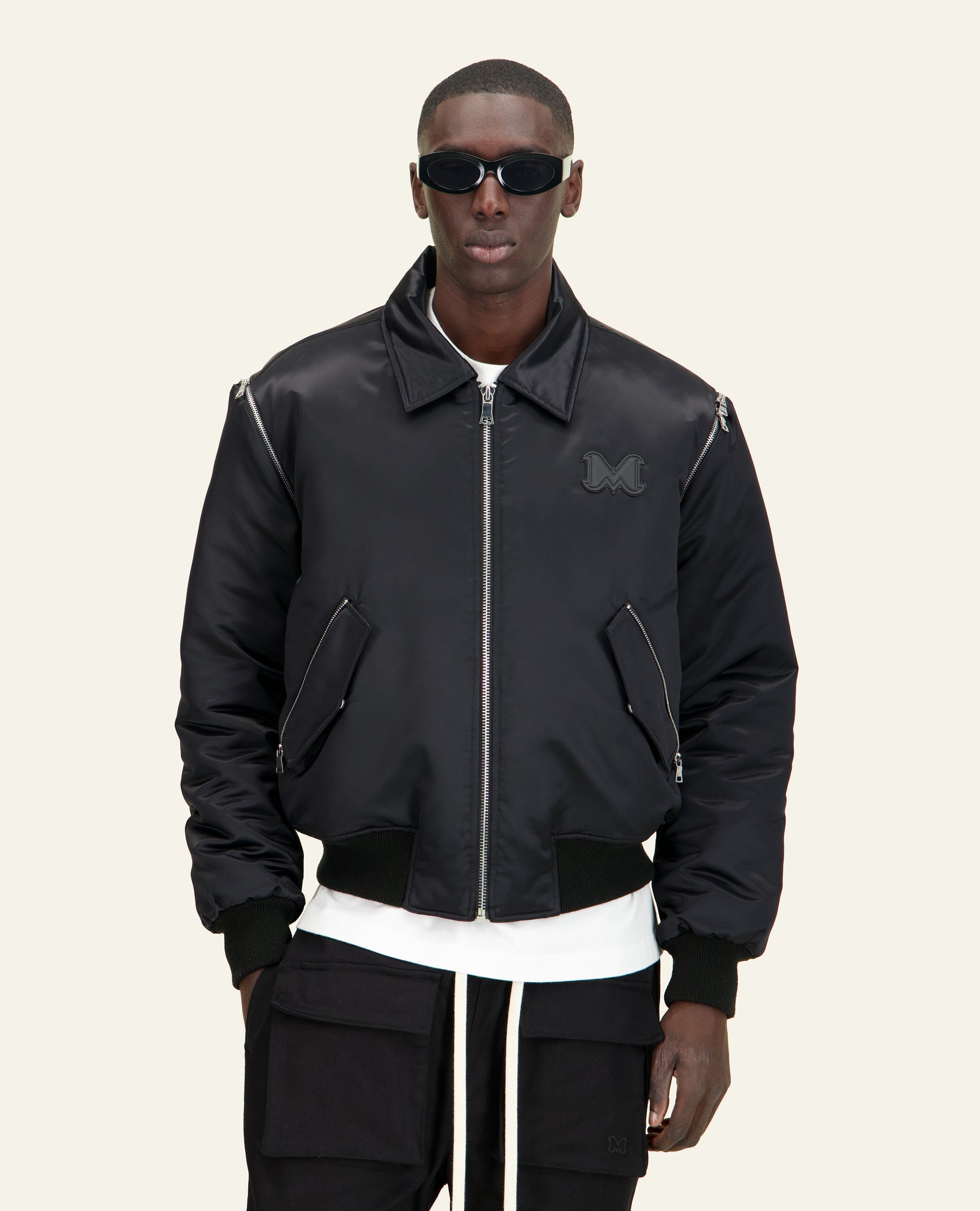 BOMBER ZIPPÉ NOIR