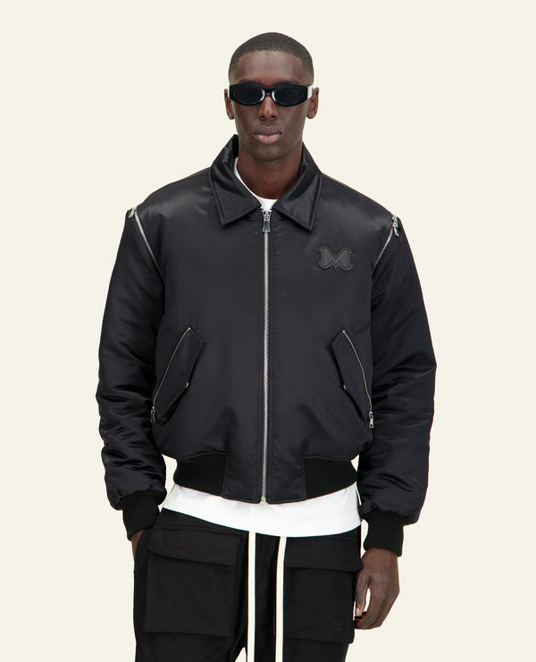 BOMBER ZIPPÉ NOIR
