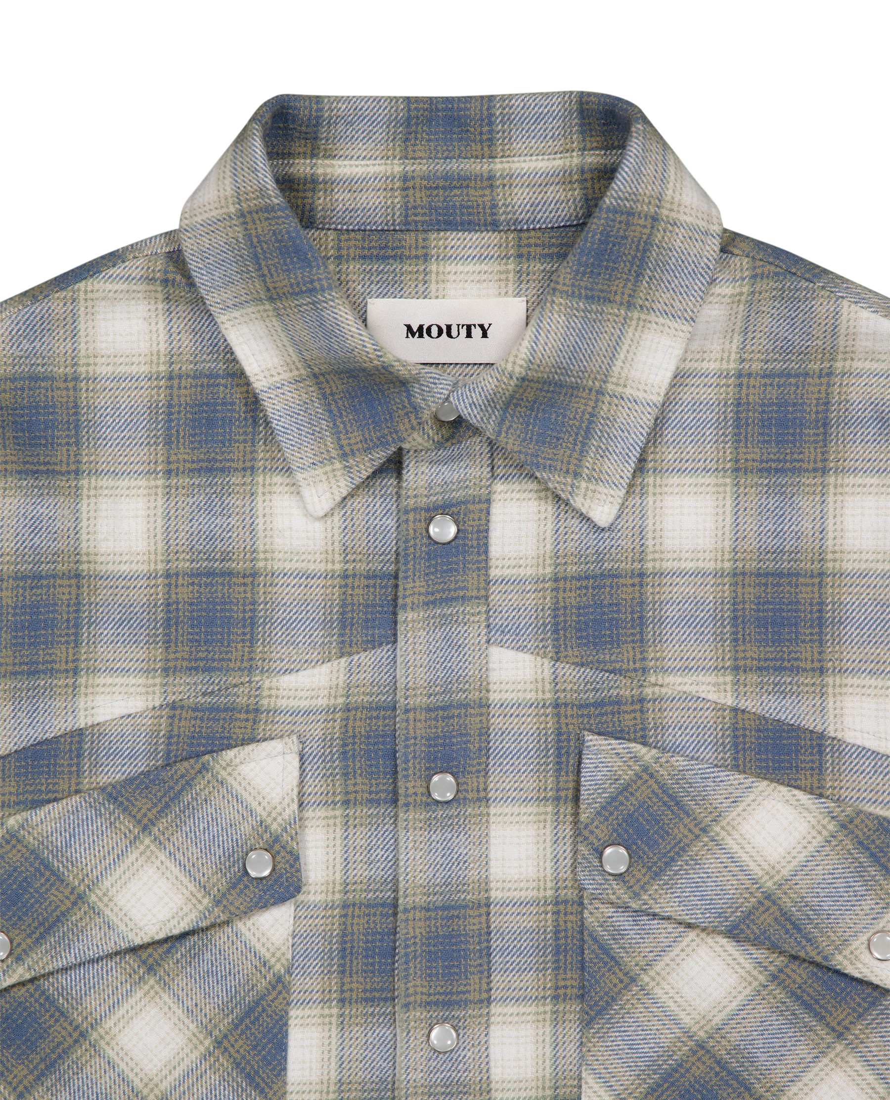 CHEMISE À CARREAUX WEST BLEU