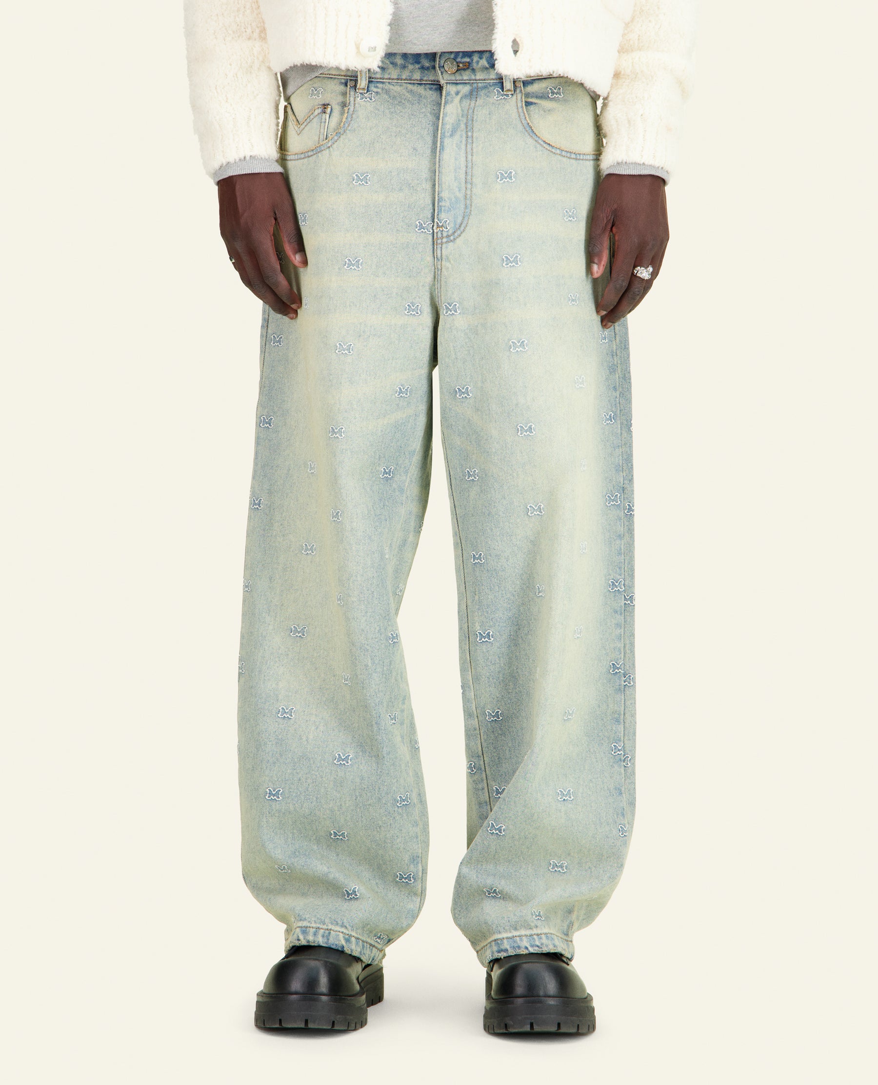 PANTALON EN JEAN BAGGY BRANDMARK