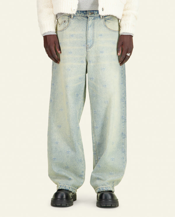 PANTALON EN JEAN BAGGY BRANDMARK