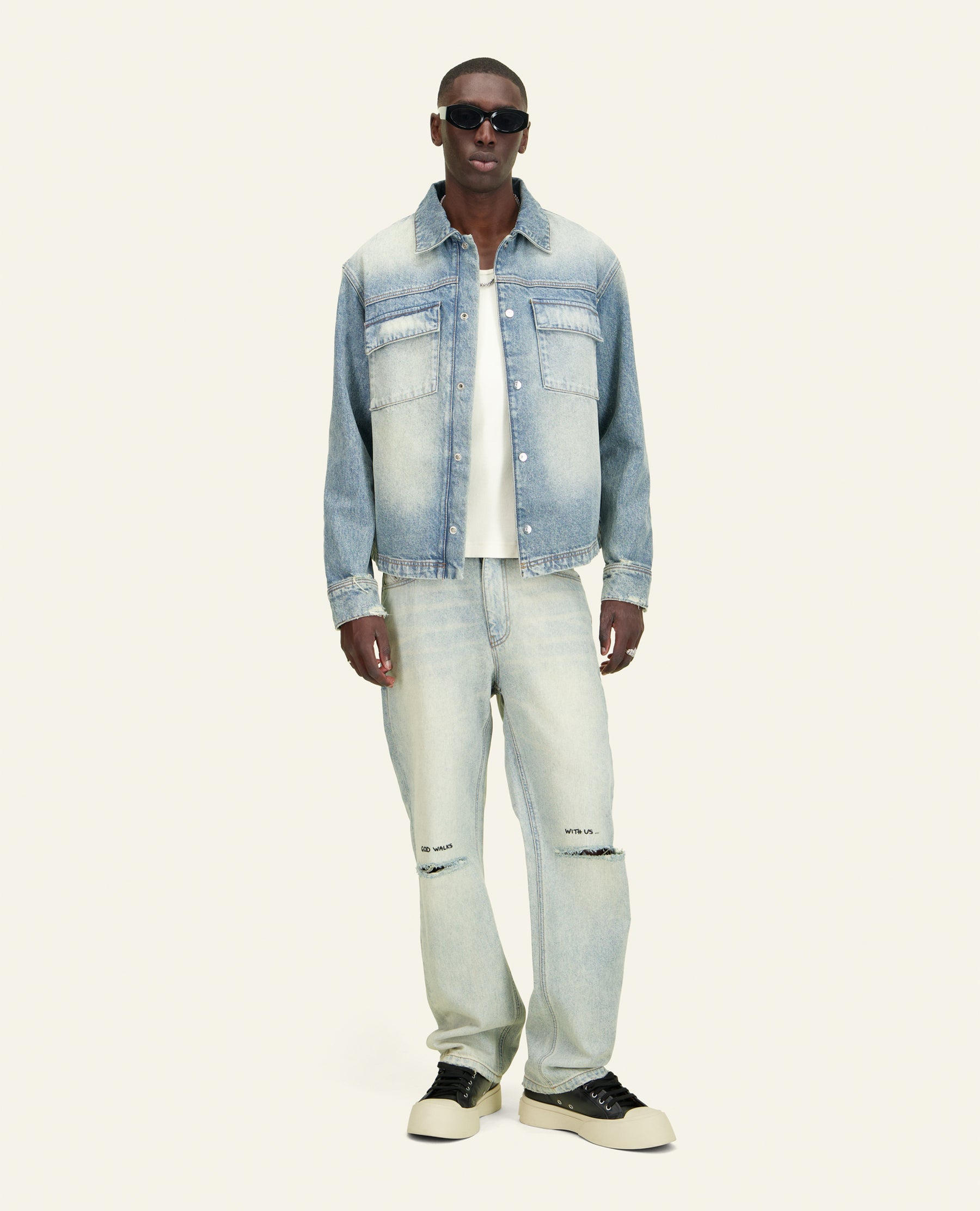 PANTALON EN JEAN GOD