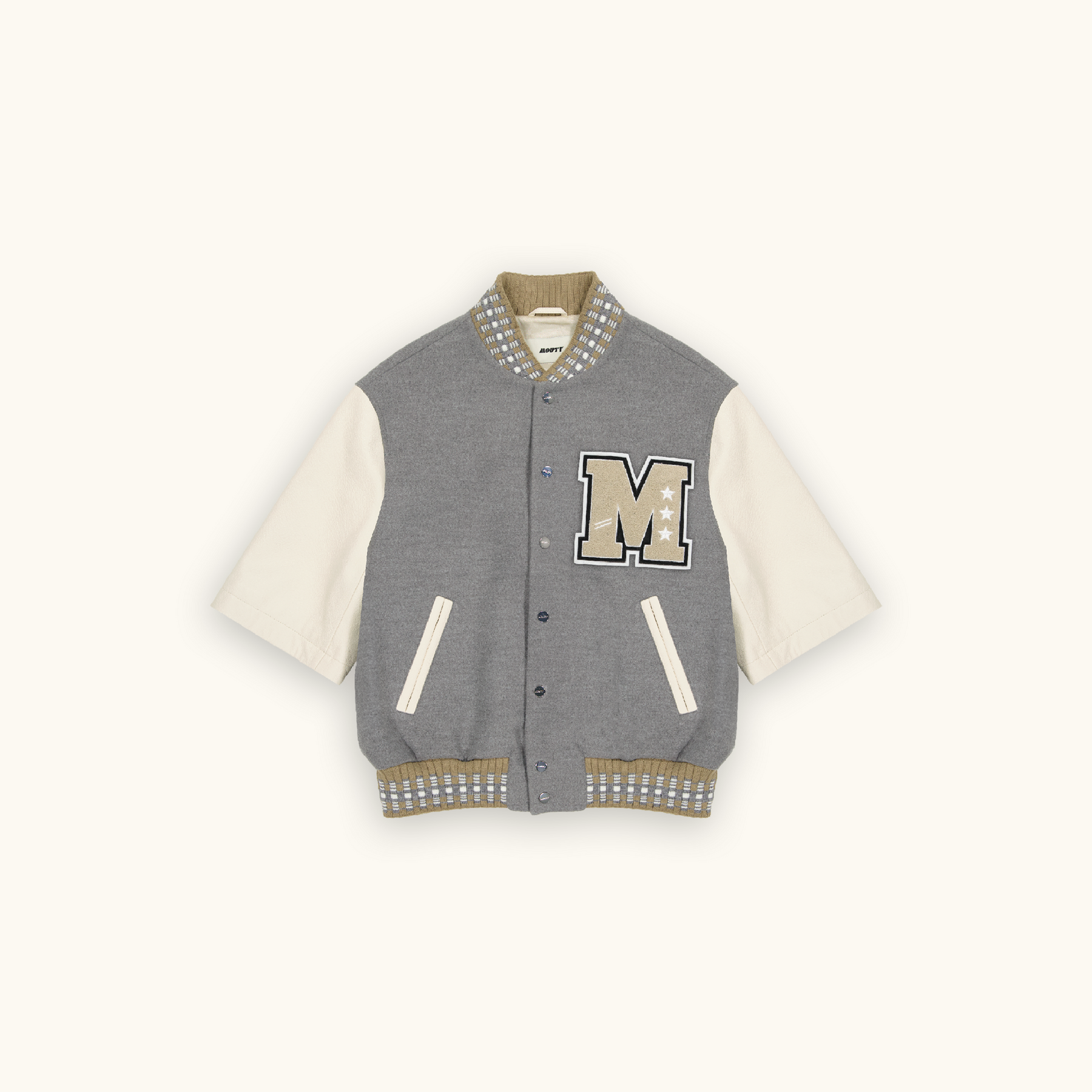 SHORT SLEEVED VARSITY JACKET – MOUTY SHORT SLEEVED VARSITY JACKET – MOUTY