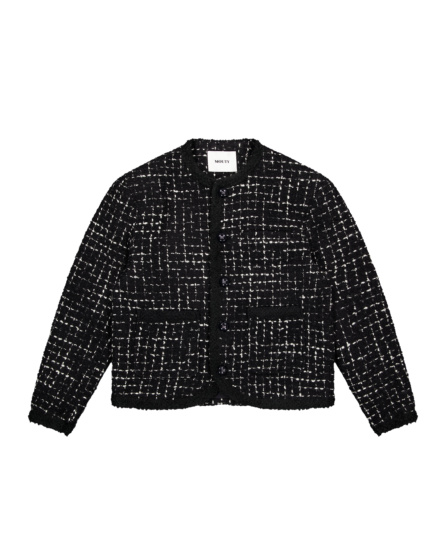 VESTE PALOMA TWEED NOIR ET BLANC