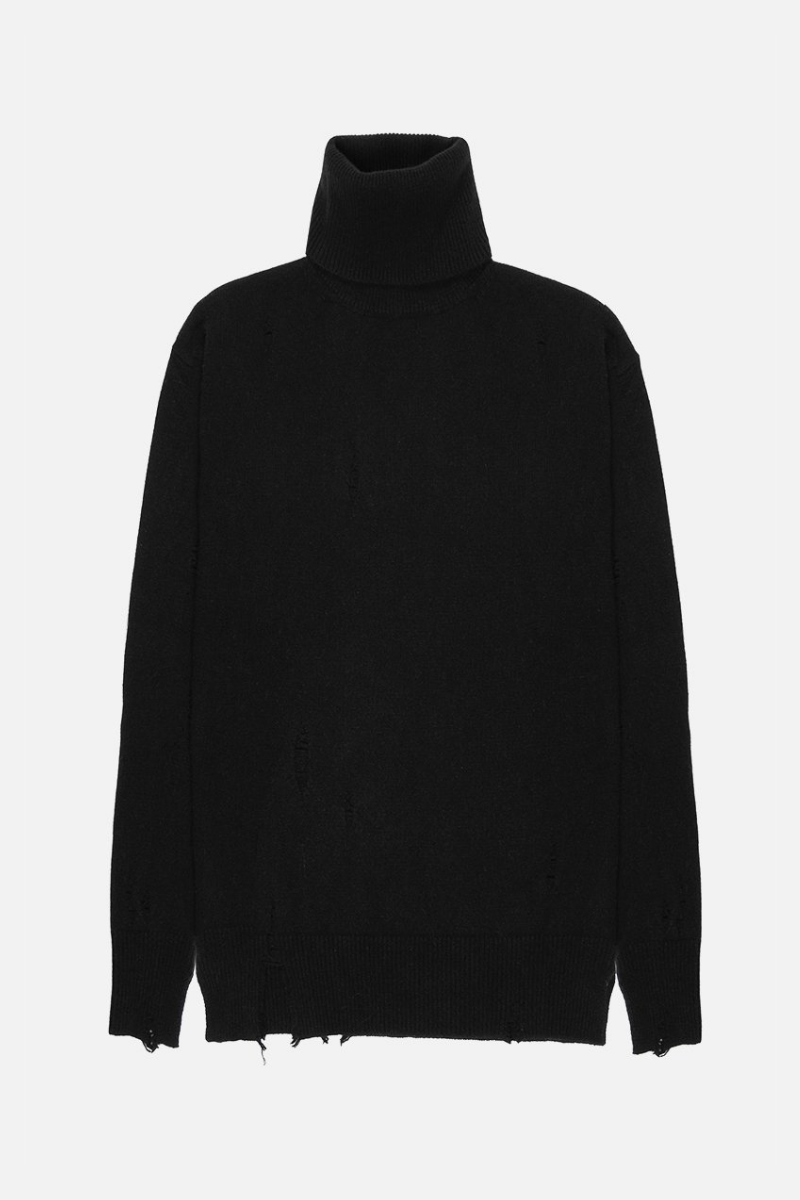 PULL COL ROULÉ EN CACHEMIRE EFFET USÉ