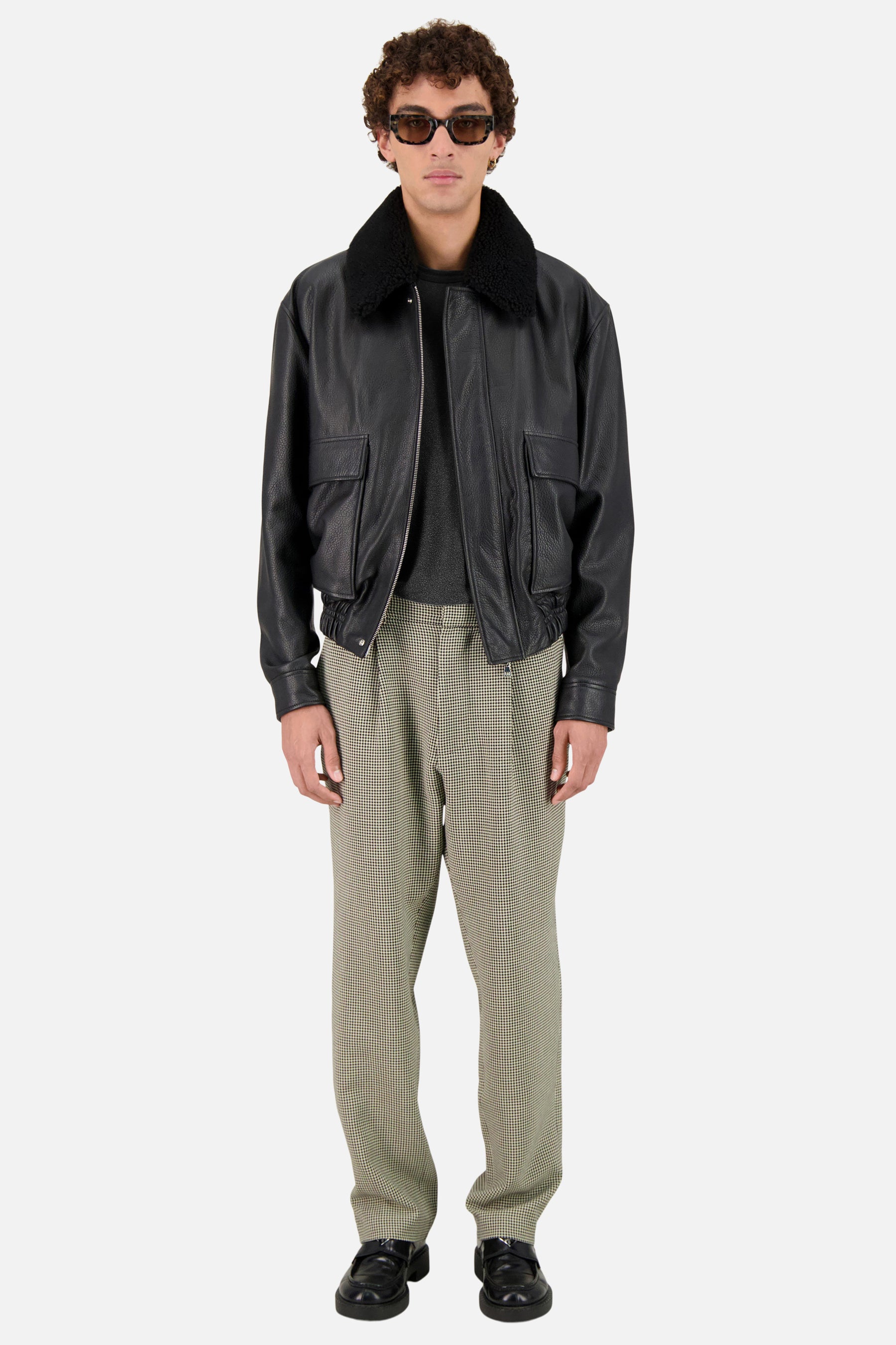 WIDE HOUNDSTOOT TROUSERS